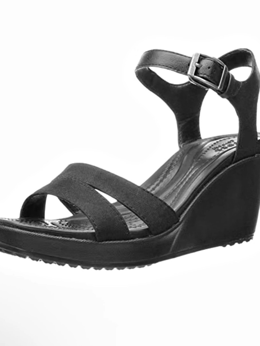 Crocs Crocband Wedge Sandal Wedge Sandals in Black